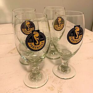 Vintage Foothills Brewing Glasses 